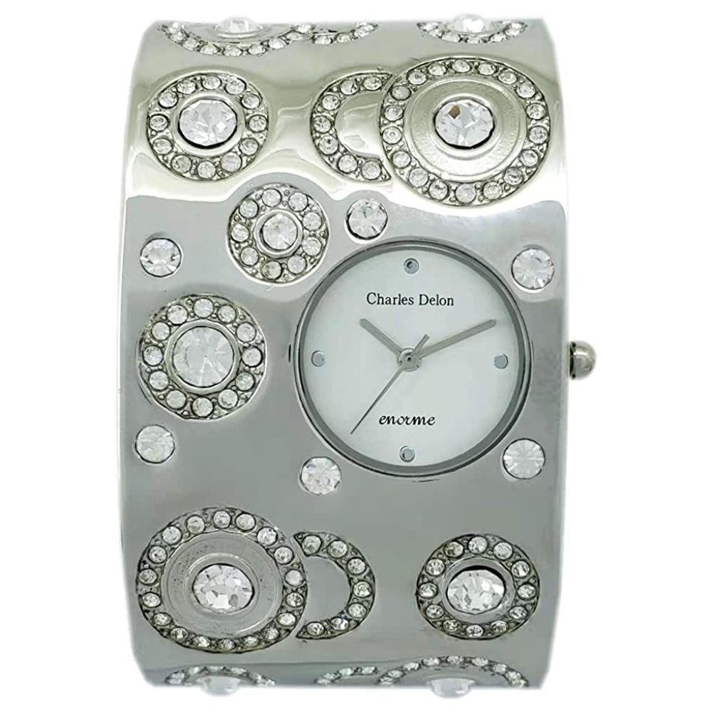 Charles Delon Dress/Formal Style Silver Watch
